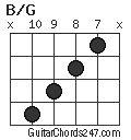 B/G chord