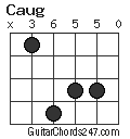 Caug chord