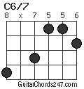 C6/7 chord