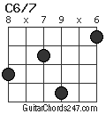 C6/7 chord