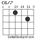C6/7 chord