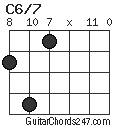 C6/7 chord