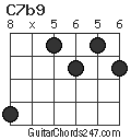 C7b9 chord