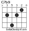 C7b9 chord