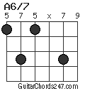 A6/7 chord