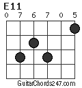E11 chord