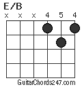 E/B chord