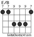 E/B chord