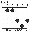 E/B chord
