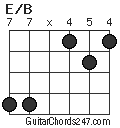 E/B chord