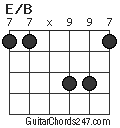 E/B chord