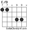 E/B chord