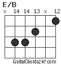 E/B chord