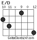 E/D chord