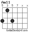 Am11 chord