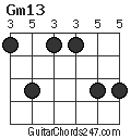 Gm13 chord